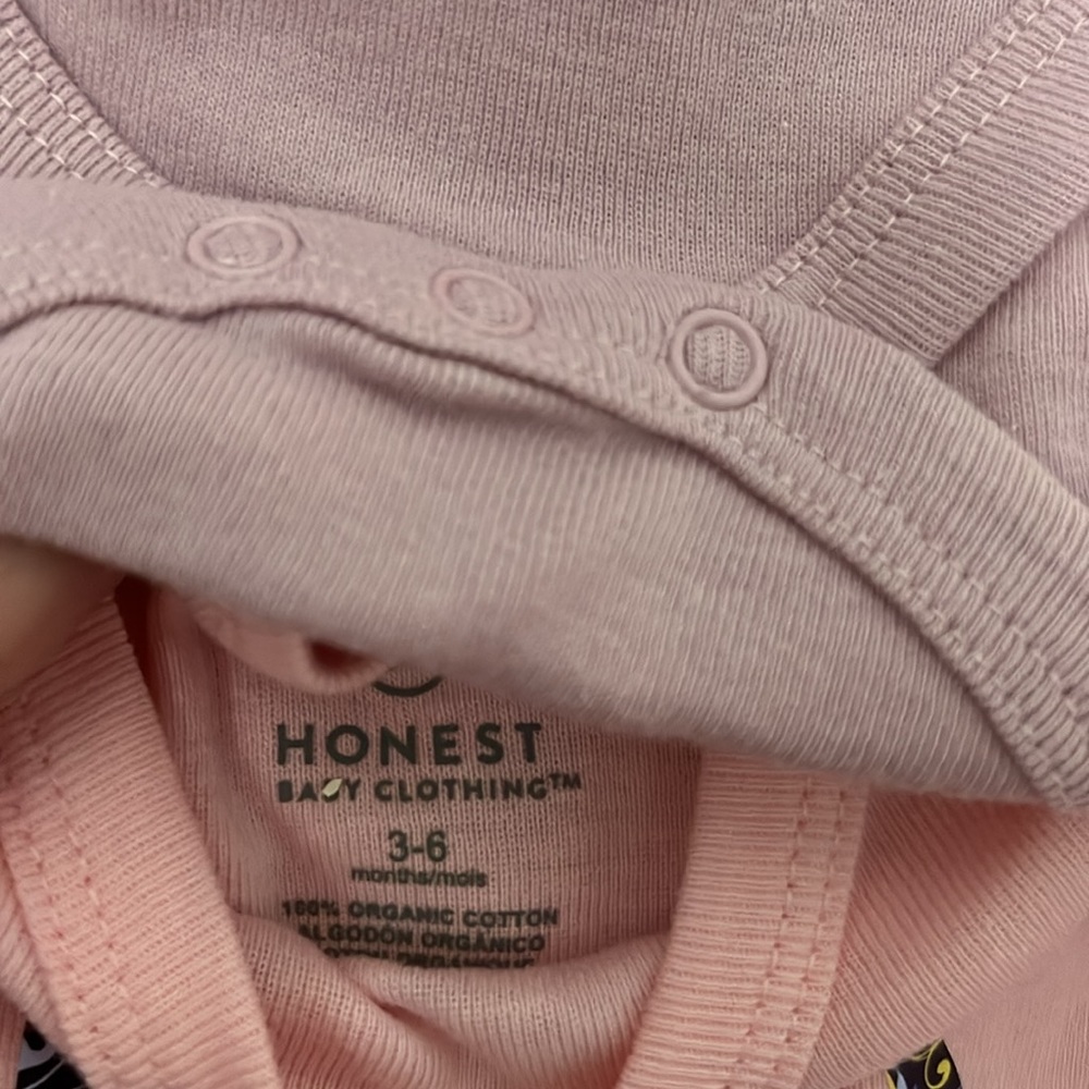 New four Honest Baby onesies New never worn, hand pressed hand created - Picture 15 of 16
